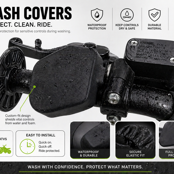 Motorcycle Wash Cover – Waterproof Handlebar Control Protector